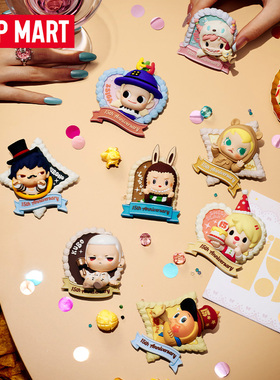 POPMART泡泡玛特庆祝这一刻系列冰箱贴盲盒潮玩家居周边礼物