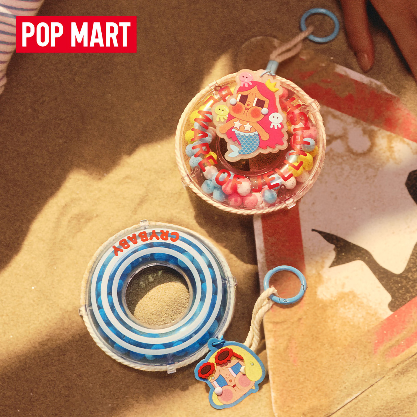 POPMART泡泡玛特哭娃Vacation Mode On游泳圈确认款挂件盲盒潮玩