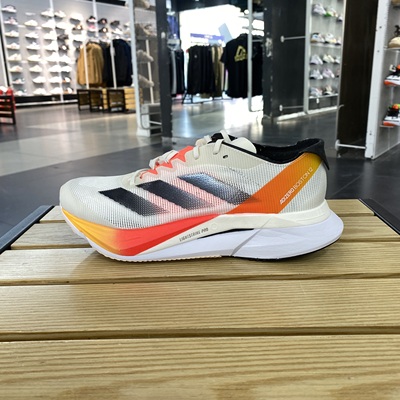 Adidas阿迪达斯AdizeroBoston12白色耐磨减震跑步鞋IG3320