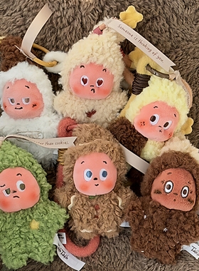 POPMART泡泡玛特星星人美味时刻现烤小饼干确认款毛绒挂件盲盒