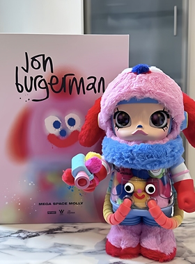 POPMART泡泡玛特MEGA MOLLY 1000体 400体乔恩·伯格曼大娃手办