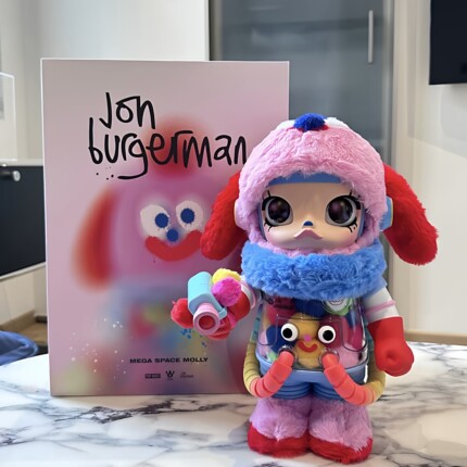 POPMART泡泡玛特MEGA MOLLY 1000体 400体乔恩·伯格曼大娃手办