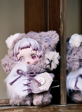 POPMART泡泡玛特 SKULLPANDA不眠剧场确认款毛绒公仔挂件盲盒礼物