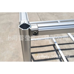 上海厂家供应 铝合金线棒精益管货架推车工作台