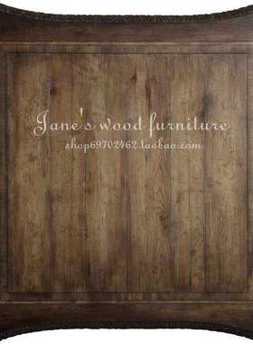 hooker家具法式复古实木茶几美式乡村方茶几正方形白橡木茶几桌