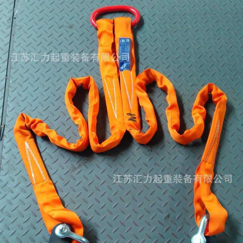吊带组合吊具4t2m 2组合吊索4t1m 吊带成套索具 2钩组合