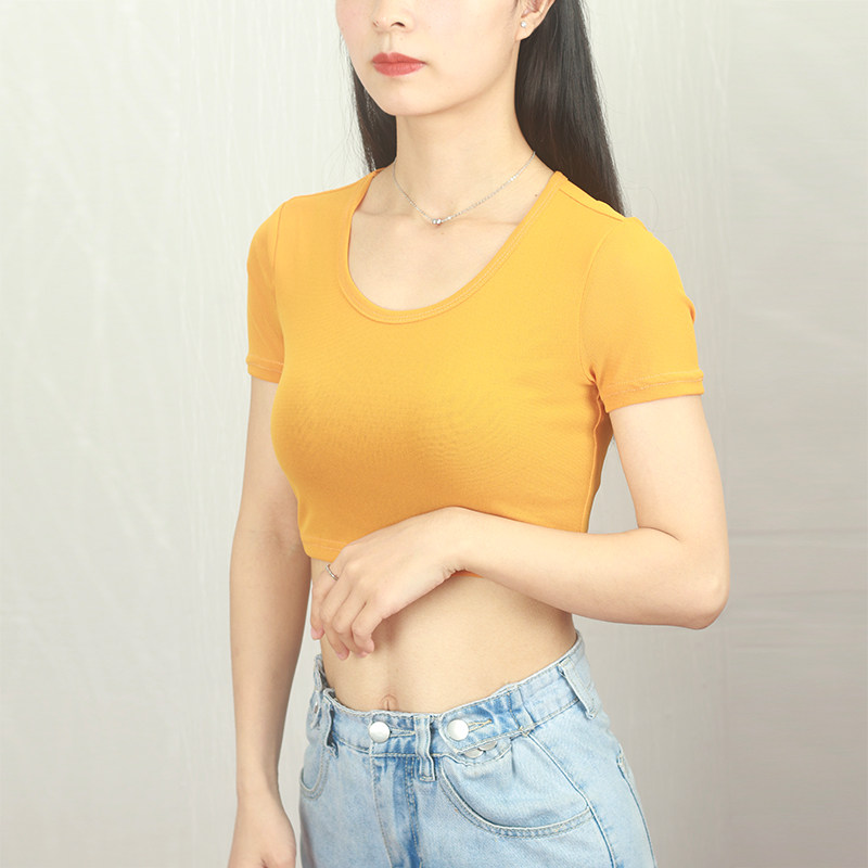 白色薄纱上衣女夏季薄款透明短袖网纱打底衫纱衣紧身内搭t恤小衫
