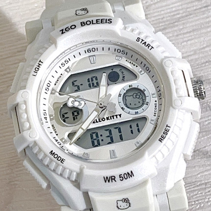 HelloKitty联名三丽鸥手表女款初高中学生儿童女生只看时间电子表