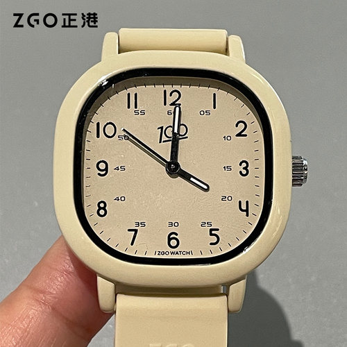 考试专用手表女款静音公务员初中高中学生械指针儿童女孩机石英表