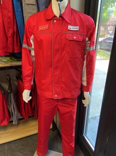 新款中国石油防静电夏秋冬薄厚棉服长袖劳保工作服加油站油田套装