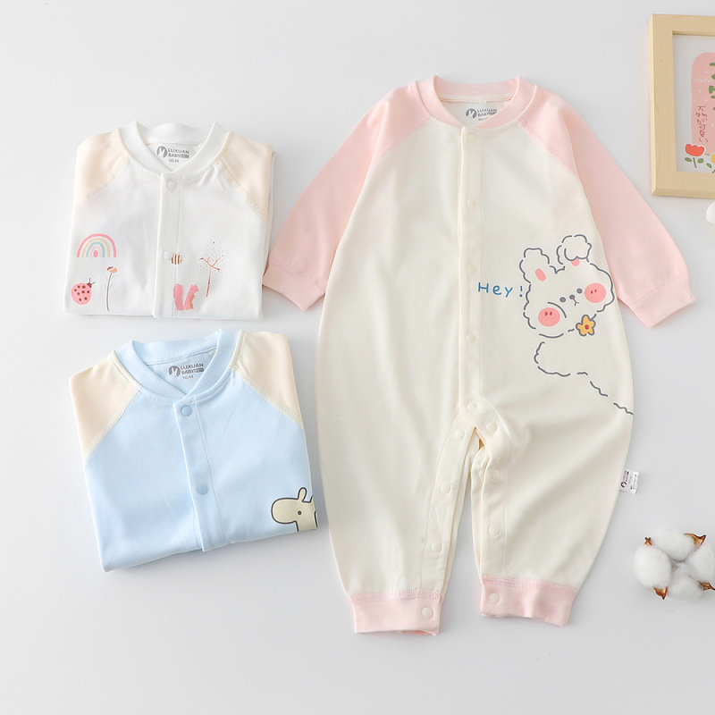 璐璇秋冬新款婴儿有机棉连体衣宝宝闭档艾草纯棉哈衣无骨爬服睡衣,童装/婴儿装/亲子装,连身衣/爬服/哈衣,淘宝优惠券,粉丝福利购,淘宝优惠卷