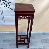 Solid wood pergola, floor-standing Chinese-style antique home display stand, balcony, indoor rosewood climbing frame, natural wood color thumbnail 7