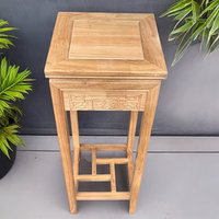 Solid wood pergola, floor-standing Chinese-style antique home display stand, balcony, indoor rosewood climbing frame, natural wood color thumbnail 6