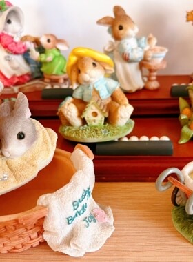 Enesco 珍爱兔海淘中古正品 稀有款 首饰盒 8个一组打包 包邮