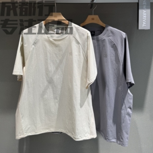 可隆KOLON SPORT男款户外露营舒适百搭宽松圆领短袖T恤LHRT6MT513