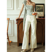 女 微喇裤 otherbela小众法式 复古双口袋高腰显瘦大长腿博主同款