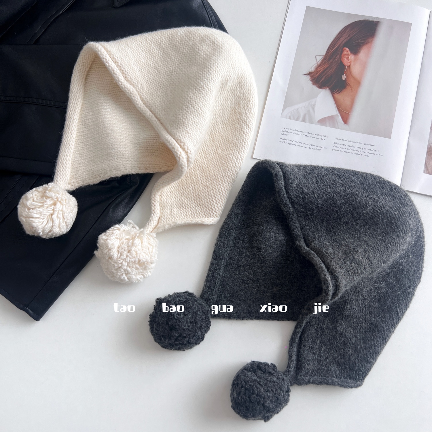 秋冬新款纯羊毛帽子保暖护耳