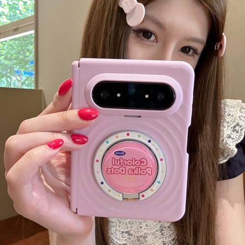 适用华为PuraXMax阔折叠屏手机壳三星ZFold8典藏版液态硅胶软壳肤感全包中轴保护套HOP-AL00磁吸支架简约女