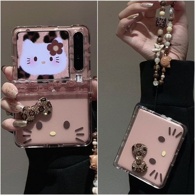 适用华为Purax折叠屏小米MixFlip2手机壳膜一体荣耀MagicVFlip2三星zflip7/6华为nova凯蒂猫pocket2手链绳W25