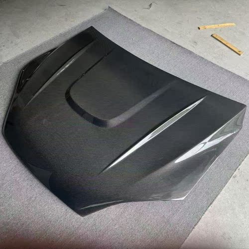 modleX碳纤引擎盖原车替换
