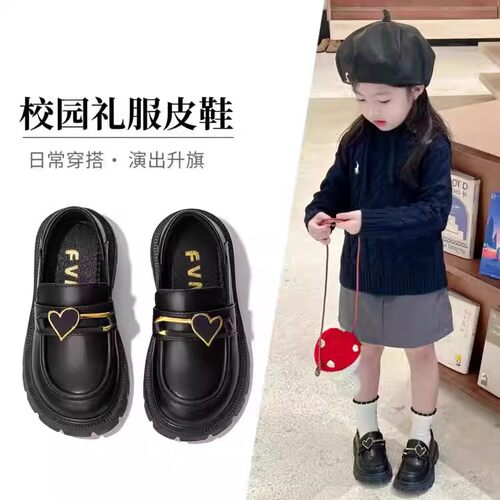 ABC真皮女童鞋英伦公主鞋小皮鞋