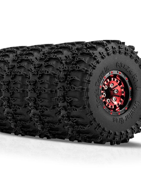 1/18 TRX4M路虎烈马1.0英寸 SCX24 FMS jc轮胎 铝合金轮毂 攀爬车