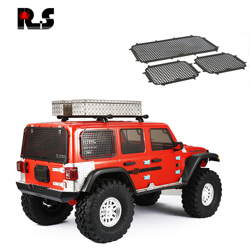 RS红蜘蛛AXIAL SCX10 III JEEP金属立体车窗网车窗金属改装件W018