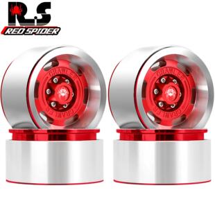 RS红蜘蛛1.9寸攀爬车金属轮毂1 TRX4 90046 D90狩猎者轮毂R204