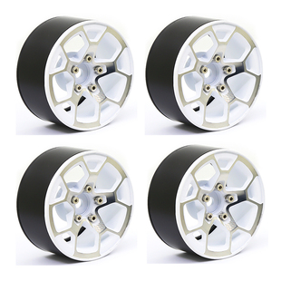 锁胎轮毂 1.9寸铝合金轮毂1 W019 TRX 10仿真攀爬车通用 SCX10