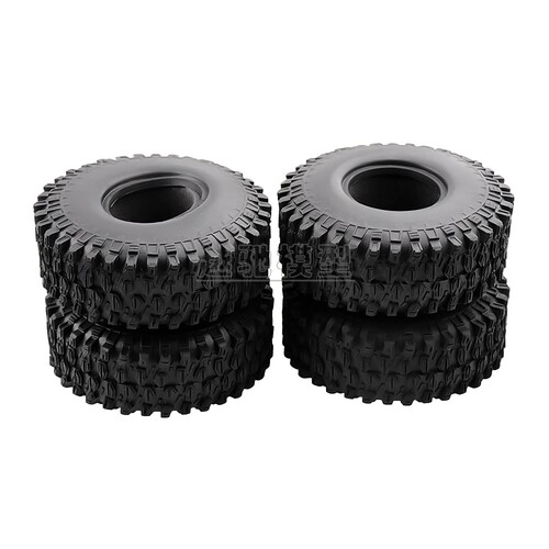 1.9寸攀爬车仿真碎石轮胎 120mm攀爬胎皮 SCX10 D90 CC01 带内胆