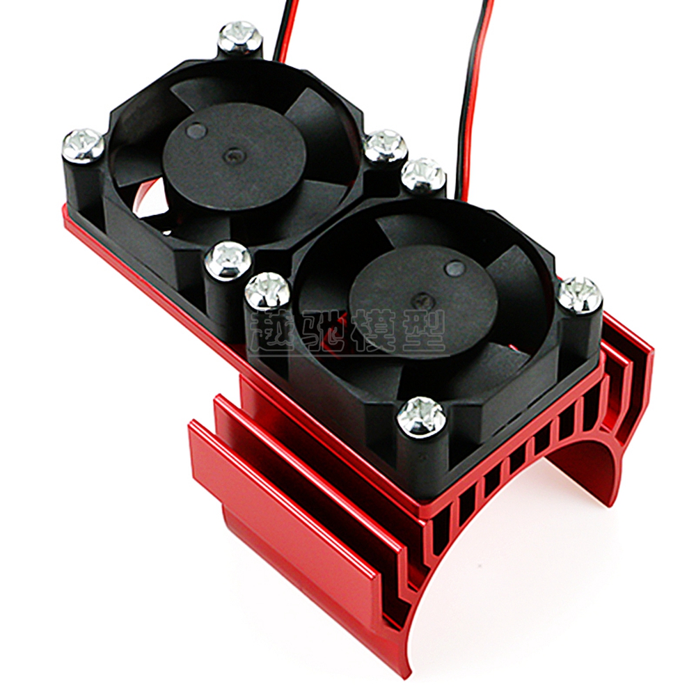 540铝合金散热片攀爬车540有刷电机3660无刷电机单双风扇散热器