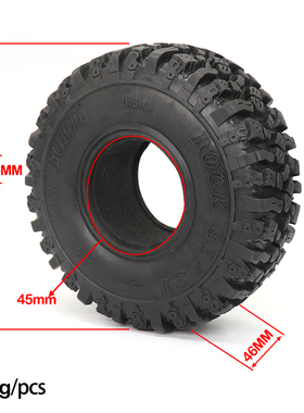 1/10仿真攀爬车 115*46mm 轮胎攀爬胎皮 Axial SCX10小狗轮胎一套