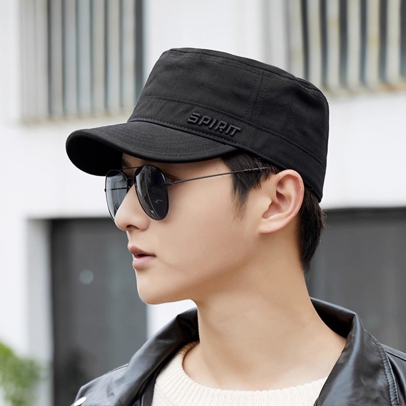 平顶帽男士后封口春秋新款潮流