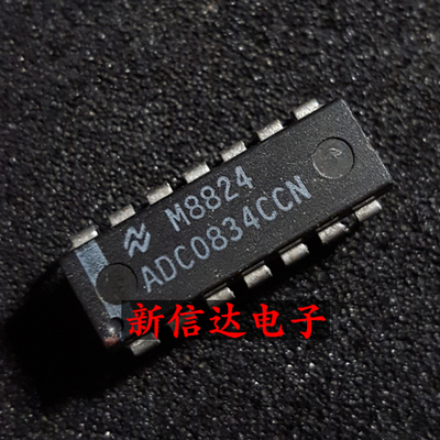 ADC0834CCN 原码进口IC 自家现货测试好 【直插DIP14】