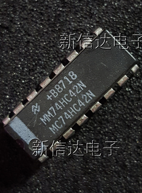 MM74HC42N   原码进口芯片 现货测试好 【直插DIP16】