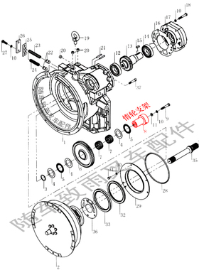 叉车液力变速箱惰轮支架YQX100-0008杭叉CPCD85-XAG87 XA100 XR80