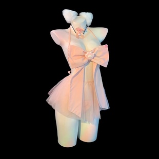 GJ诡计多端的情侣「粉色恋曲」情调小胸制服纯欲衣物cos角色扮演