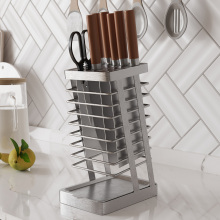 304不锈钢厨房刀架菜刀架家用置物架沥水台面放菜刀具刀座收纳架