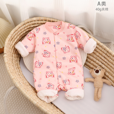 婴幼儿40g春秋薄棉连体衣