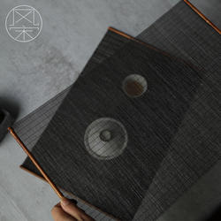 大漆茶席茶垫家用商用禅意茶道配件日式桌旗餐垫茶桌垫湘妃竹竹席