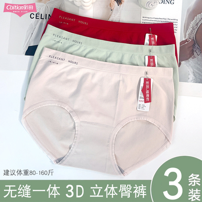 彩田女内裤中腰15906锦纶