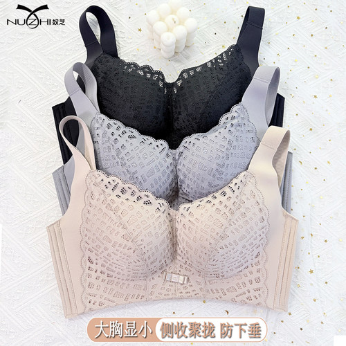 奴芝无钢圈C杯大胸显小聚拢文胸