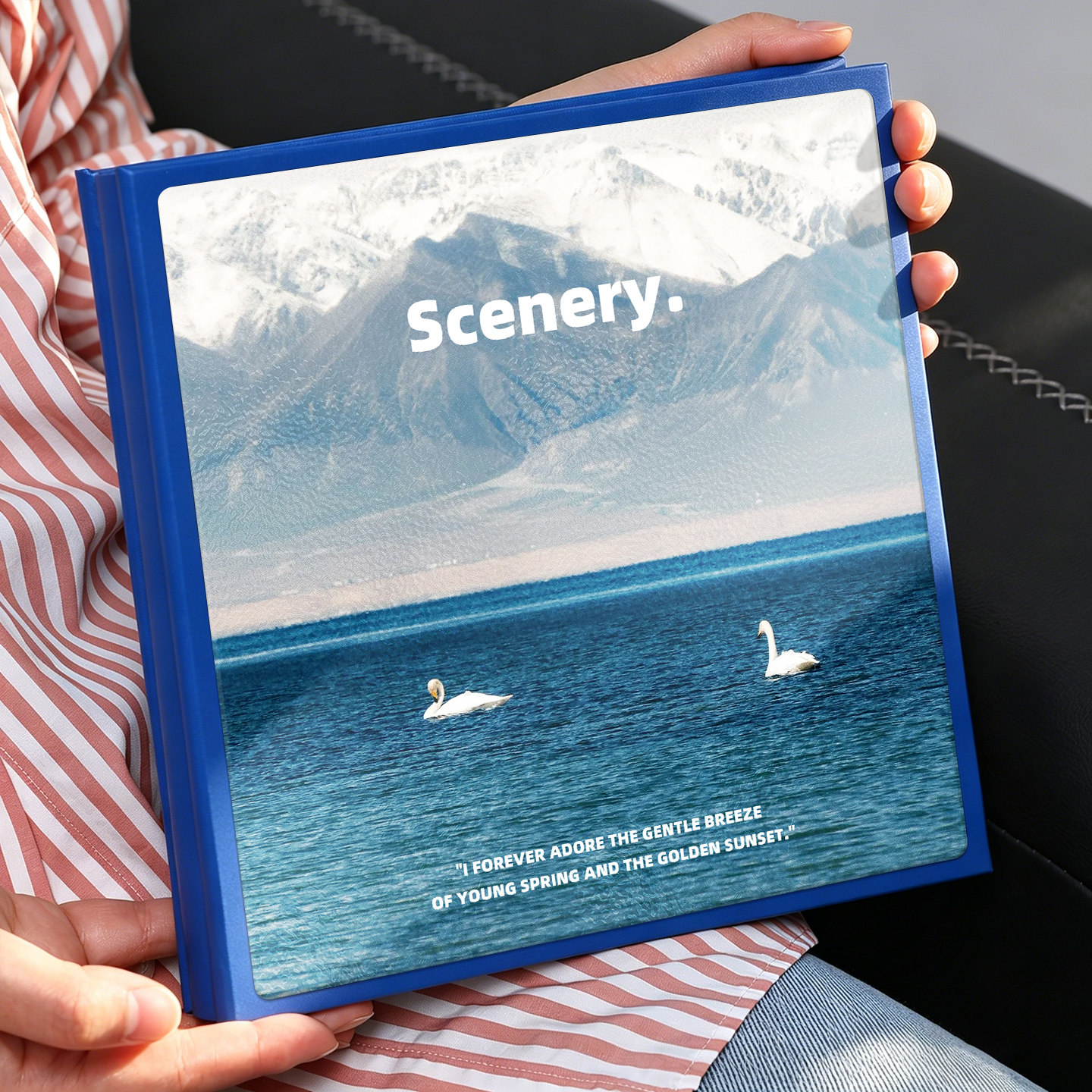 覆膜相册本纪念册diy自粘式照片收纳456寸大容量拍立得相簿影集册