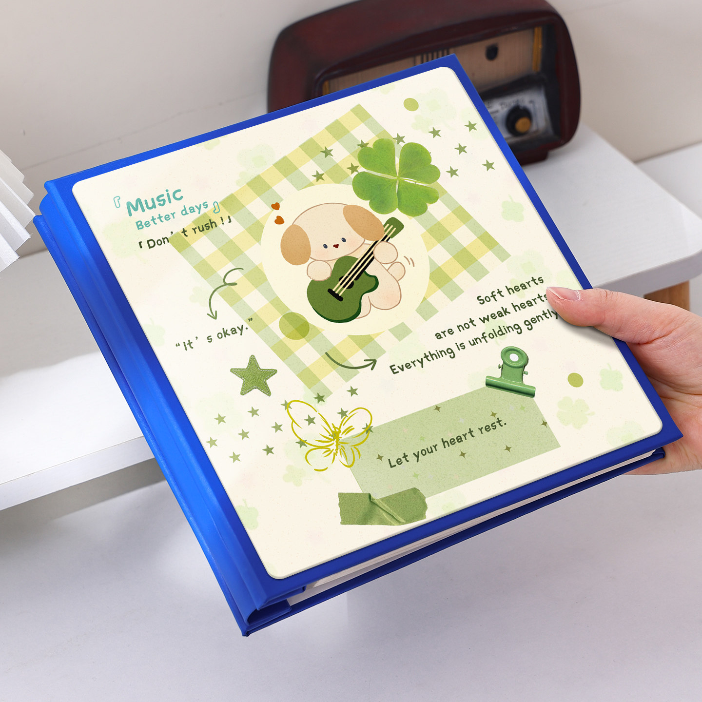 diy覆膜相册本大容量自粘式影集456寸情侣宝宝照片收纳拍立得相簿