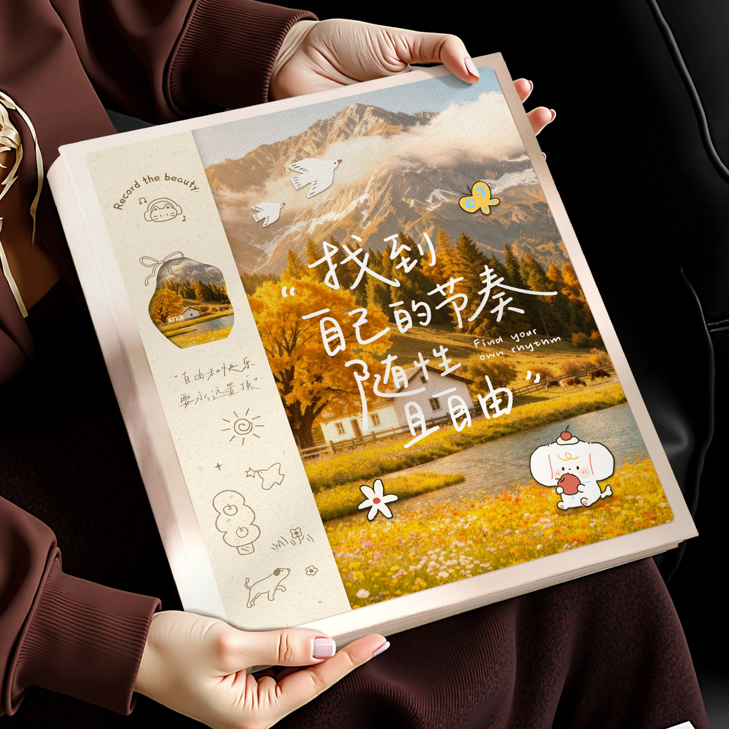 覆膜相簿旅游纪念册手工相簿礼物图片