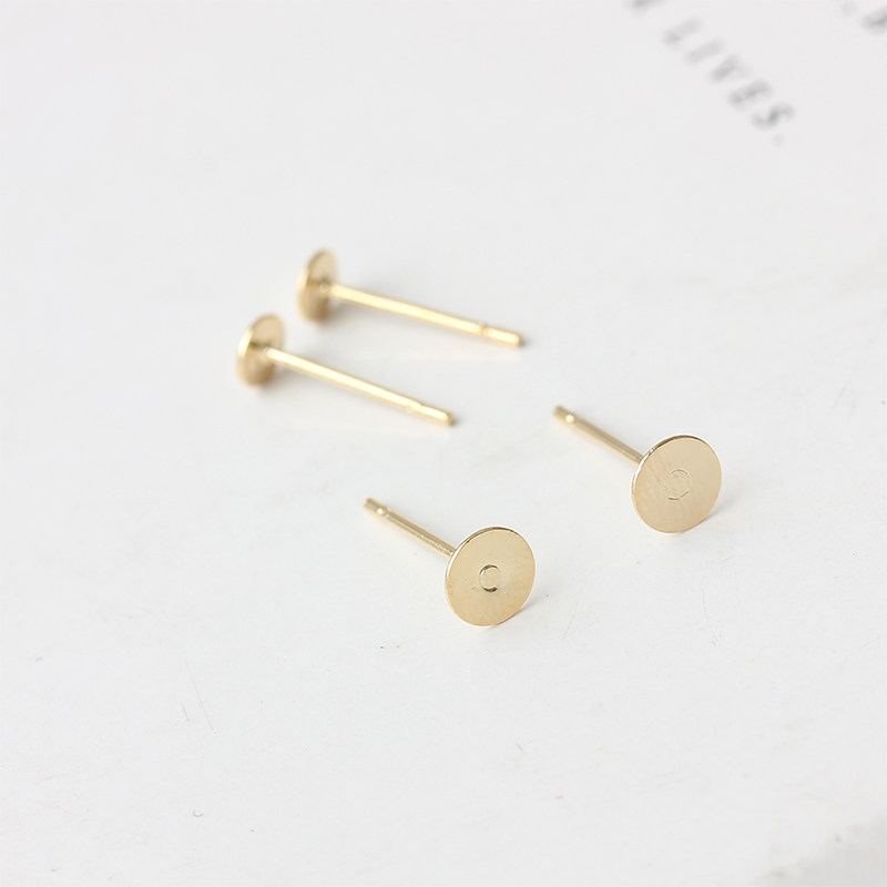 10个 14K包金耳钉镀真金平面耳钉 制作耳饰材料不掉色耳环配件|msdalam kategori Aksesori/Barang Kemas Fesyen, aksesori DIY, Barang Kemas DIY Aksesori - dari Buy2taobao.com untuk memberikan perkhidmatan ejen Taobao profesional membeli