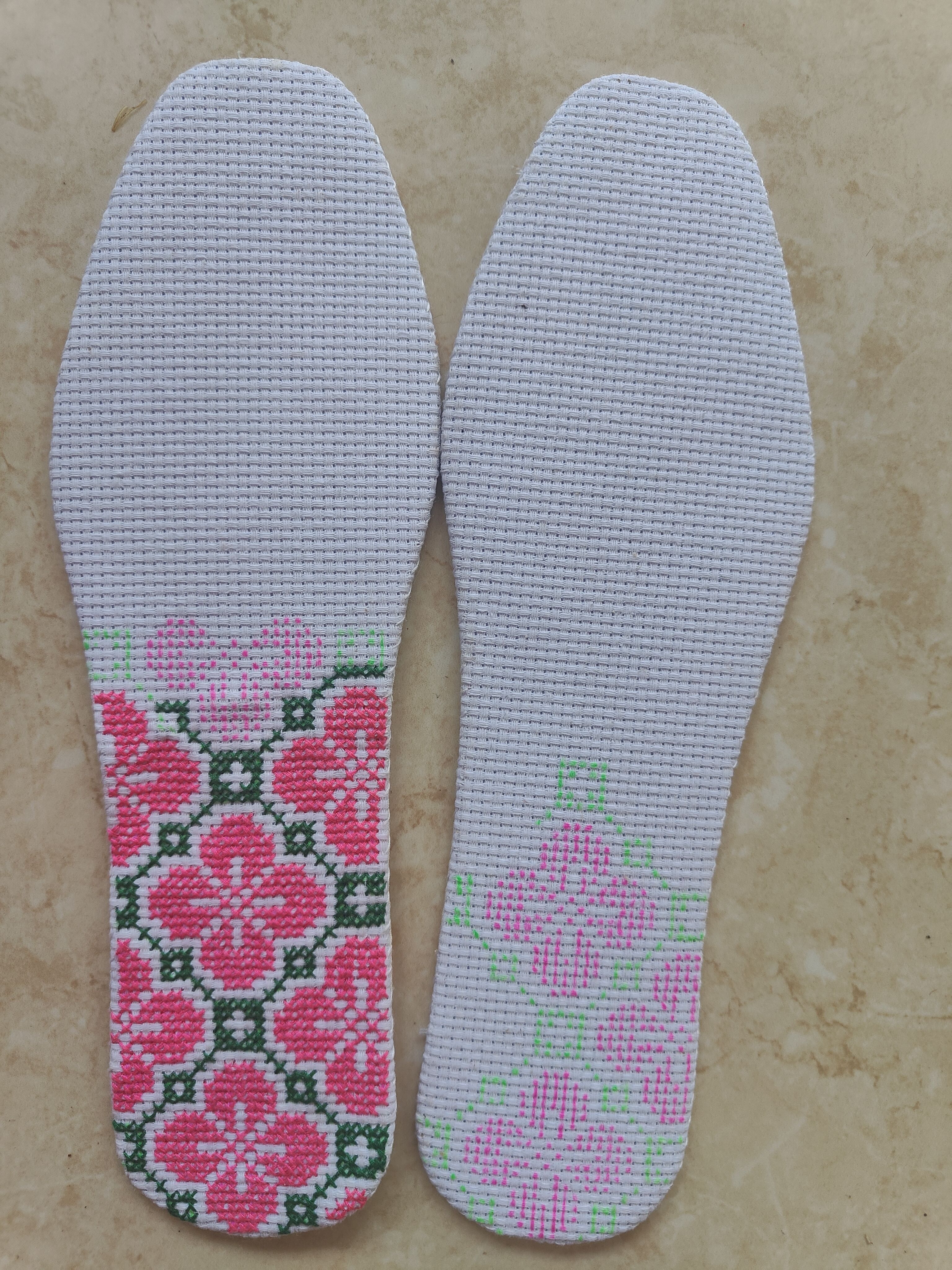 中格子十字绣布11ct手工制品鞋垫白板鞋垫不带针线透气