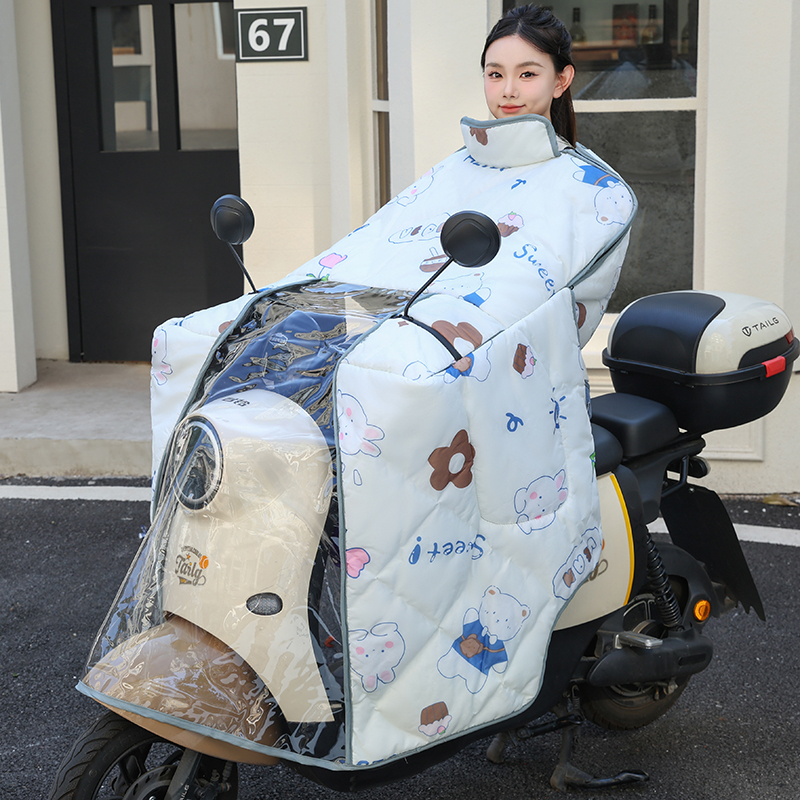 电动车挡风被斗篷冬季
