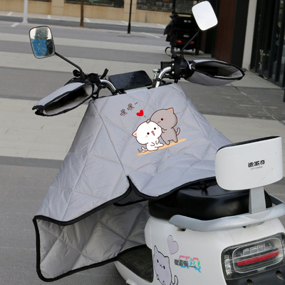 电动车挡风被分体中厚四季通用小