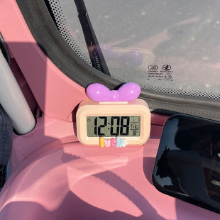 适用盛昊g3装饰美乐蜻蜓ultra电动三轮车时间小配件电子钟表摆件